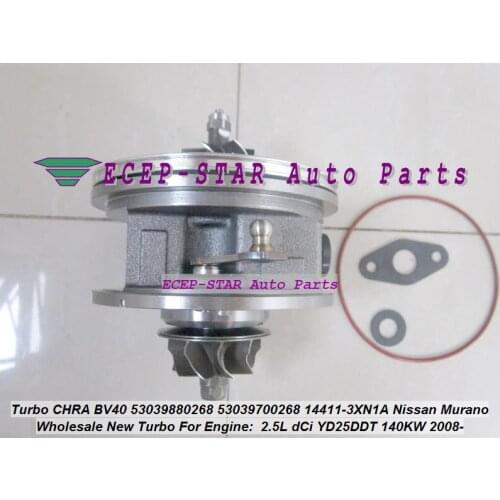 Turbo Cartridge CHRA BV40 54409880014 54409700014 A6710900780 A671090078080 For Ssang Yong Rexton 3 TURISMO 4WD D20DTR 2.0L XDI