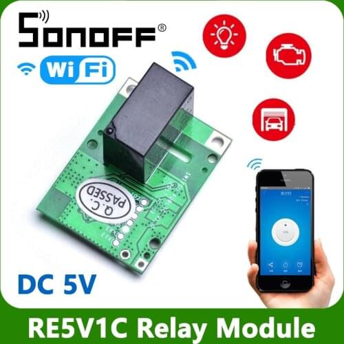 SONOFF Smart Wifi Switch 5V DC DIY Wireless Remote Switch Relay Module Smart Home Work With Alexa/Google Home/eWelink New