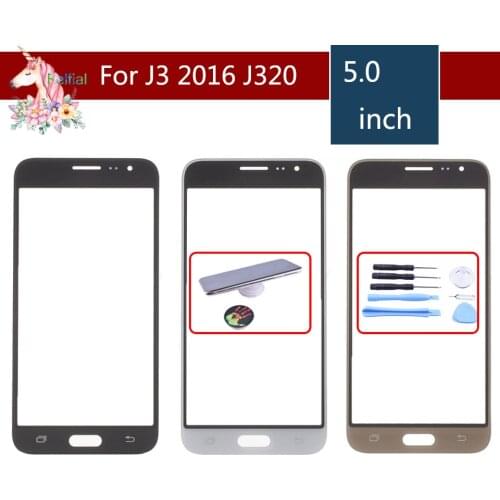 For Samsung Galaxy J3 2016 J320 J320F J320M J320Y J320FN Front Outer Glass Lens Touch Screen Panel Replacement