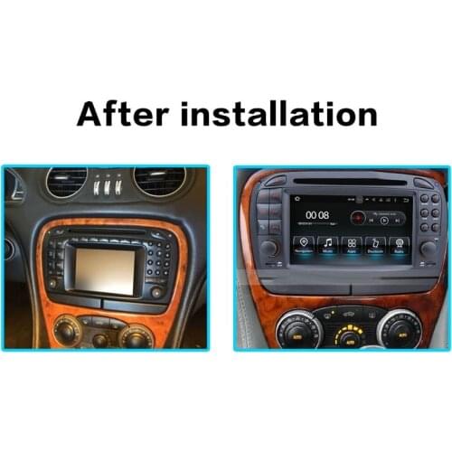 1 Din Carplay Android Radio Receiver Multimedia Stereo For Mercedes Benz SL R230 2001 2002 2003 2004 GPS IPS Recorder Head Unit
