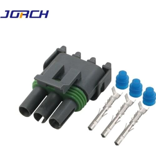 5sets 3pin Car waterproof connector plug 3-hole oxygen sensor plug DJ3031YB-2.5-21