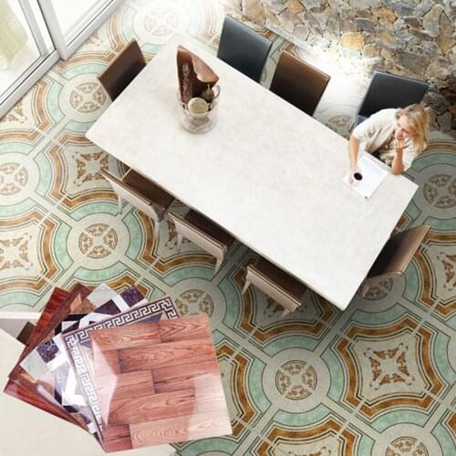 11.8''X11.8'' Floor Stickers PVC Waterproof Removable Shlef Decals Wallpaper for Home Bedroom Study Decoration 5Pcs in Set