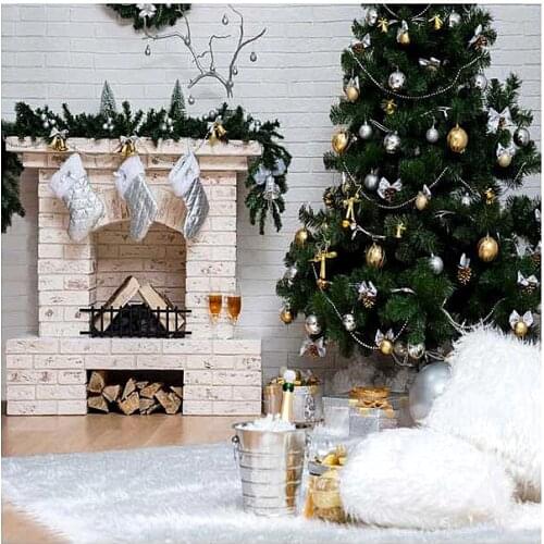 5x7 Christmas Photography Background Newborn White Snow Ice Blue Red Star Backdrop for Xmas Party Family Photo Booth Props