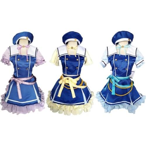 Anime BanG Dream Shirasapi Chisato Hikawa Hina Wakamia Eve Cosplay Custume Cos jk School Uniforms Girls Set