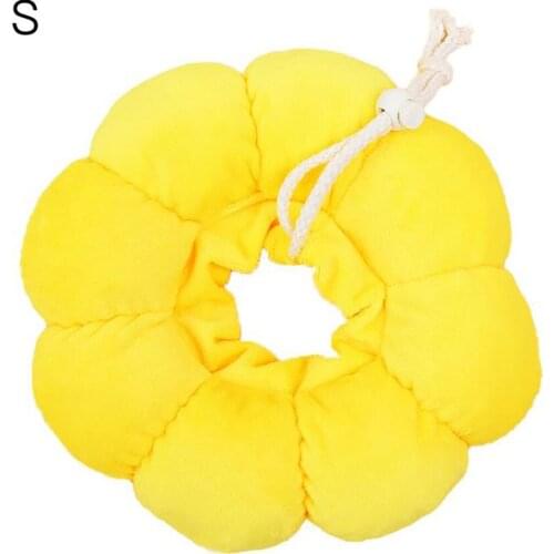 Anti-licking Collar Pet Collars Cat Accessories Polyester Adjustable Sunflower Shape Durable 1PC Neck Cone Protection Supply