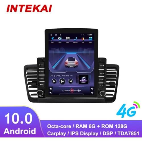 9.7" Vertical Style Tesla Screen Android Car Radio GPS Navigation multimedia player for Subaru Forester 2008 2012