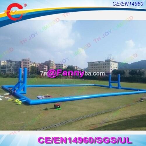 Free air ship to door,25x15m/30x18m/35x20m outdoor mobile adults giant inflatable rugby field,inflatable rugby sport arena
