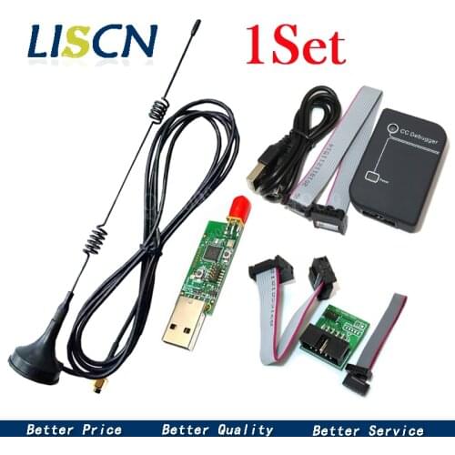 CC2531 Zigbee Emulator CC-Debugger USB Programmer CC2540 Sniffer with 8DBI antenna Bluetooth Module Connector Downloader Cable