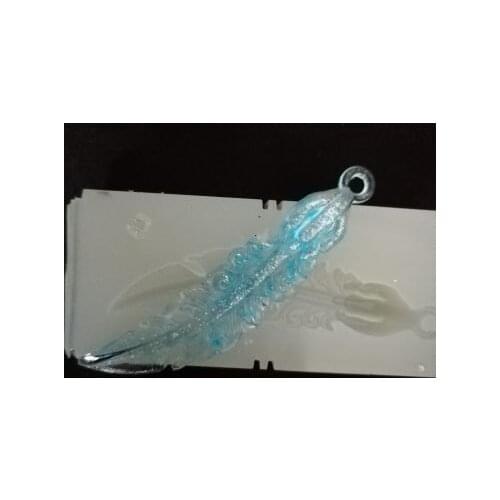 DIY Handmade Feather Pendant Mold Epoxy Silicone Mould Epoxy Resin Jewelry Making Craft Tools