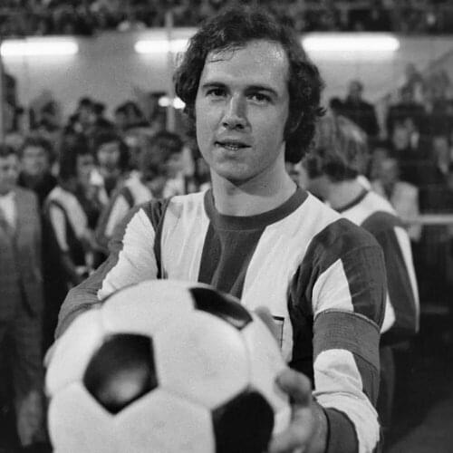 Franz Beckenbauer diamond painting hand-shaped complete diamond "football" game embroidery cube decoration round diamond square