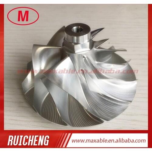 GTX3576 56.84/76.20mm 434292-0007/9 6+6 blades Turbocharger Milling/aluminum 2618/Billet compressor wheel for 479016/702173