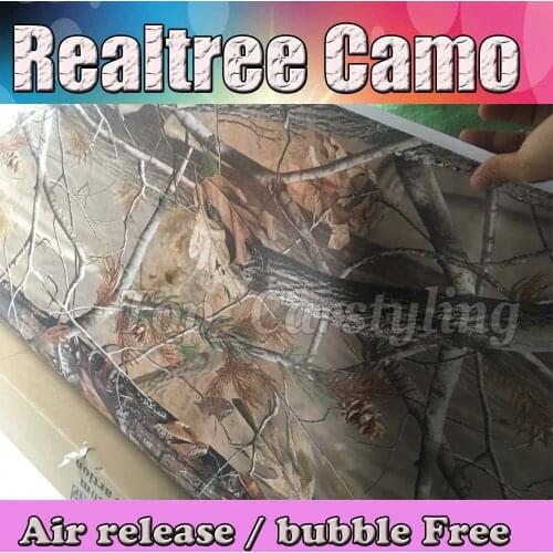 Camouflage Camo Wraps Leaf Realtree camo vinyl sticker film decal for SUV TRUCK 1.52x30m/roll Hotsale new design