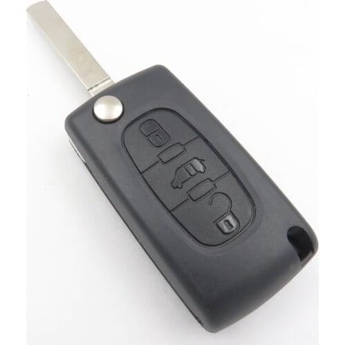 Cocolockey Remote Key Shell For Fiat Scudo Flip Key Fob Case With 3 Button Middle Van Sign Plus New Blade Auto Replacement Part
