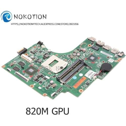 NOKOTION 756221-501 756221-001 For HP TouchSmart 15-D 15-D101TX 250 Laptop Motherboard 820M 2G Video card