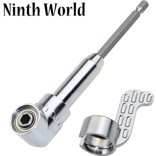 105 Degree Multifunction Right Angle Driver and Screwdriver Drill Attachment with 1/4-inch Hex Quick Change Drive and Magnetic