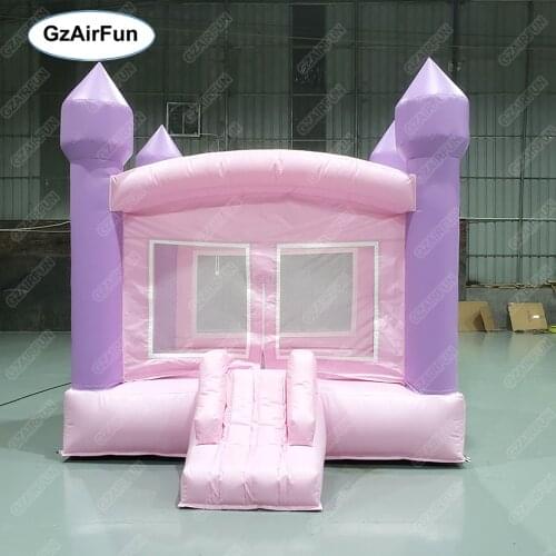 New inflatable pvc castle Wedding bouncer white inflatable jumper with slide, toddler jumping combo wedding bounce house