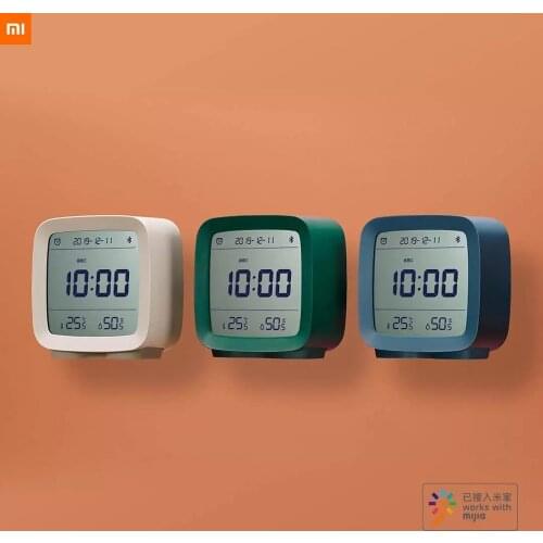 Original xiaomi Qingping Bluetooth alarm clock temperature and humidity monitoring night light three-in-one 3 colors