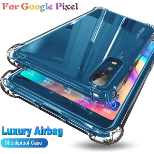Airbag Silicone Case for Google Pixel 4A 5G 4 XL Pixel 3A XL Soft TPU Coque Shockproof Cover for Pixel 5 Pixel 4A 3A XL Fundas