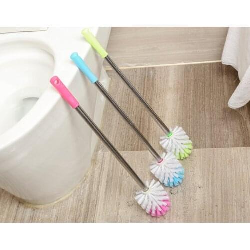 Toilet cleaning brush household long handle stainless steel sanitary brush toilet brush toilet no dead corner toilet brush"