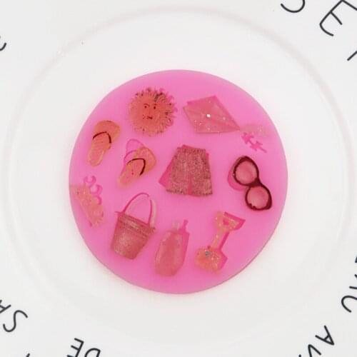 Flip-flops Fondant Silicone Mold Handmade Ultra-Light Clay Mold XGY-246