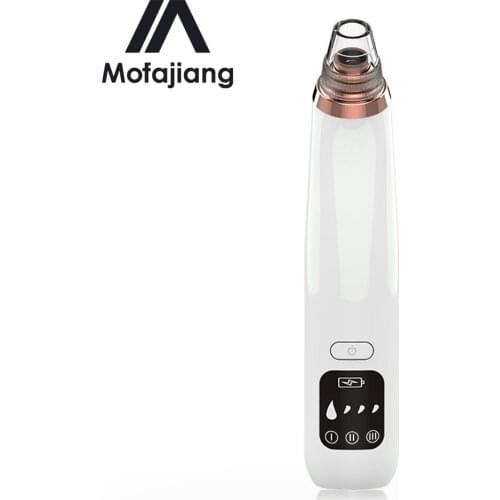 Hot Compress Blackhead Remover Vacuum Pore Cleaner Suction Cleaning Face Care Black Head Acne Extractor Diamond Beauty Clean