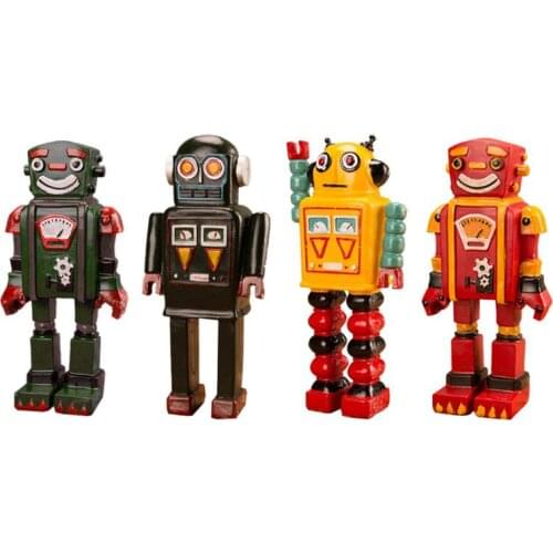 Vintage Robot Model Toy Space Toy Collectible Retro Home Jewelry Bar Decor Props