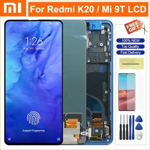 Original K20 Pro Screen For Redmi K20 K20Pro LCD Display Touch Screen Digitizer Assesmbly Parts For Xiaomi 9T 9TPro Display