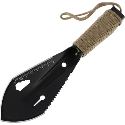 Serrated Digger Metal Detector Garden Digging Tool Garden Shovel with Sheath Stainless Steel