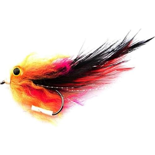 1pcs/bag New Trout Steelhead Salmon Pike Streamer Fly for Fly Fishing Flies Size 4# Hook