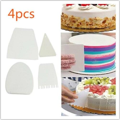 4PCS/Set Flour Scraper Blade Cream Scraper Blade Baking Tools