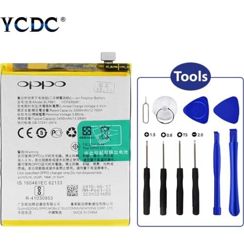 2020 High Quality 3.85V BLP 661 3400mAh Cellphone Battery + Repair Tool For OPPO A3 Phones Rechargeable BLP661 Lithium Battery
