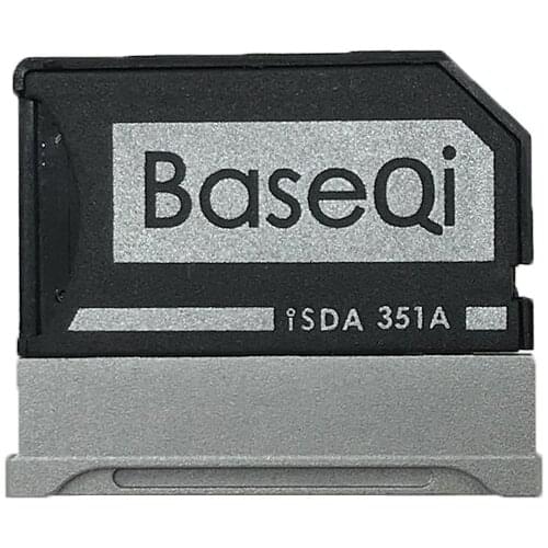 BaseQi Aluminum For Microsoft Surface Book2 15inch MiniDrive MicroSD Card Adapter TF Card Reader For SurfaceBook2 15''Model351A