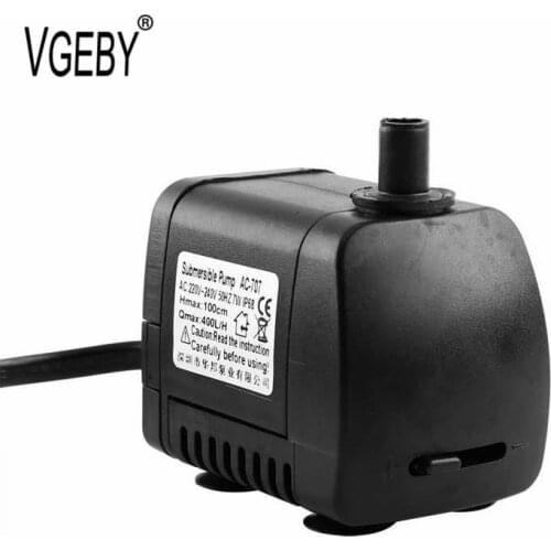 7 W Ultra-Quiet Submersible Water Fountain Pump Hydroponic for Aquarium Rockery Fountain Fish Pond Tank Pump