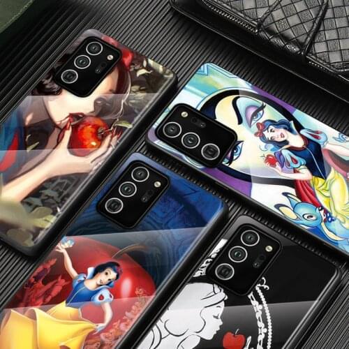 Tempered Glass Cover Fairytale Snow White For Samsung Galaxy S20 FE S10e S10 S9 S8 Ultra Plus Lite Plus 5G Phone Case