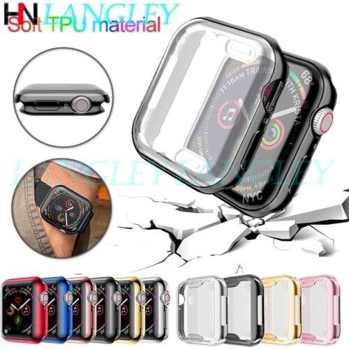 TPU 360 Watch Case Cover Film for Apple Watch Case Series 5 4 3 2 1 IWatch 42mm 38m 40mm 44mm TPU Slim Screen Protector