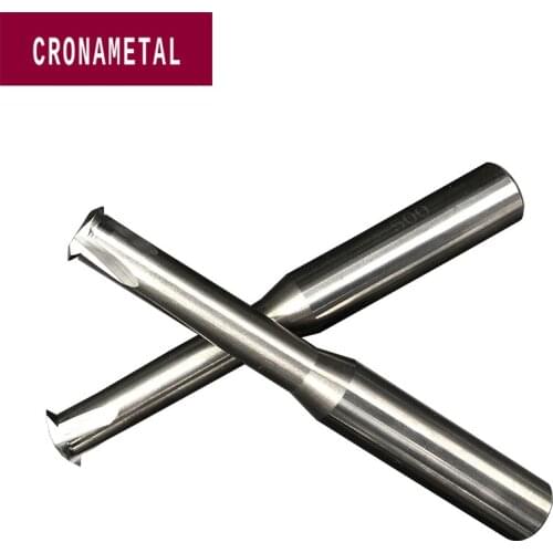 CRONAMETAL 60°Single Flute carbide thread milling cutter end mill for Aluminum