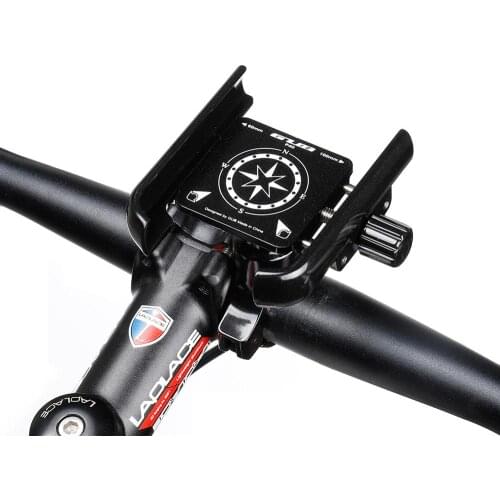 GUB P40 Aluminum Alloy Bicycle Mobile Phone Holder Holder 360°Rotation Free Adjustment Handlebar Bracke Outdoor Cycling Accessor