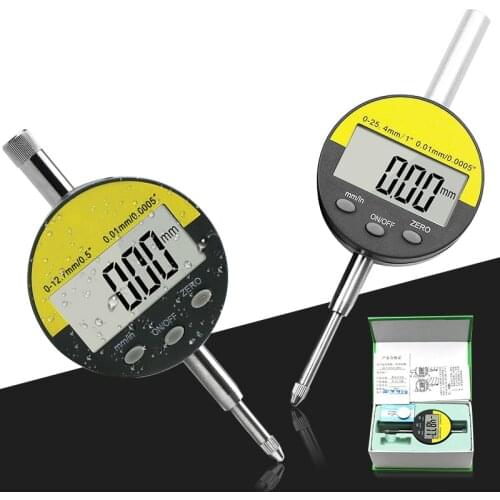 Electronic Digital indicator Metric/Inch Range 0-12.7/25.4mm Dial Indicator Precision Tool Dial Gauge Indicator Caliper