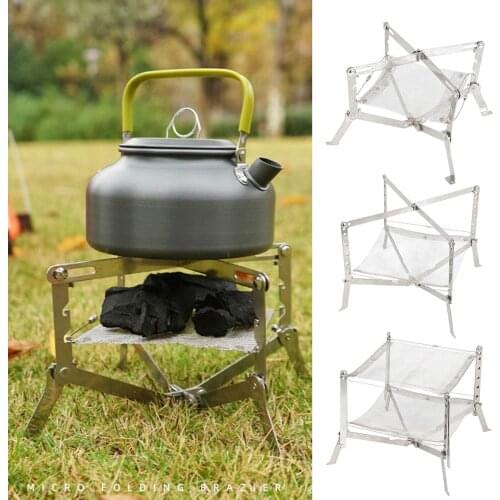Outdoor Mini Fire-Pit Portable Folding Campfire Grill for Camping