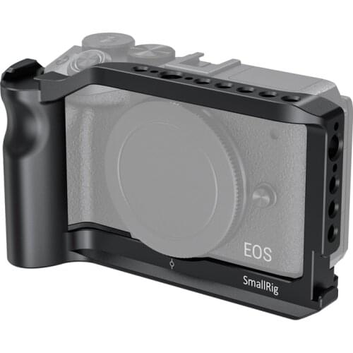 SmallRig Cage for Canon EOS M6 Mark II Feature w/ Comfortable Handle Grip 2 Cold Shoe Mount for Vlogging Accessries Attach 2515B
