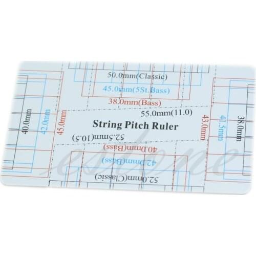 100% Brand New and High Quality Guitar Bass Fritz Ruler String Pitch Ruler Action Ruler Card Vernier Caliper
