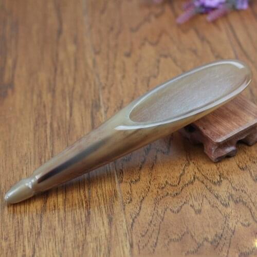 Gua sha tool Gua Sha Scrapping Massage Stick Natural Black For Buffalo Horns Acupuncture Massager Bar Face Limbs Body Beauty
