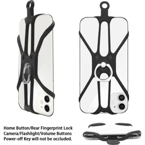 Multifunctional Mobile Phone Lanyard With Finger Ring Holder Anti-fall Portable Cord Hang The Mobile Neck Strap Cellphone Cases