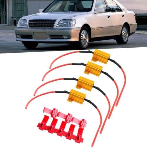 2Pcs Load Resistor Decoder Interior Car Accessories LED Car Light Resistor Resistance 25W 6ohm Load Resistors Automobile