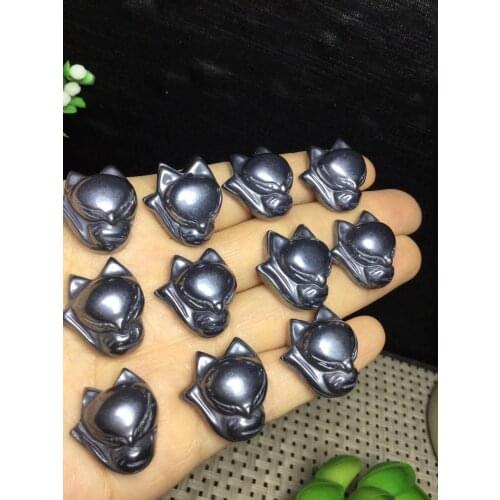 Natural terahertz fox pendant female new style adorable fox fairy necklace jewelry 18*22mm