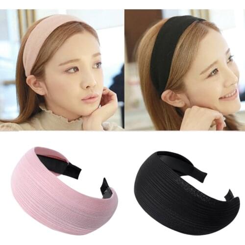 Solid Wide Headbands Hairbands For Women Girls handiwork Fabric stripe Hairband Headband Hair hoop Accessories Headwear Headdres