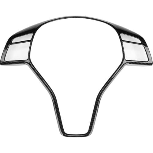 Car Steering Wheel Frame Trim,Carbon Fiber Style Steering Wheel Button Frame Trim Cover Fits for Mercedes Benz a B C E