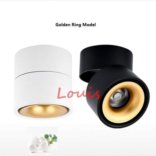 YRANK 10W 15W 20W COB LED Downlights Ceiling Lamps 360 Degree Rotation Adjustable Surface Mounted Dimmable AC110-220V