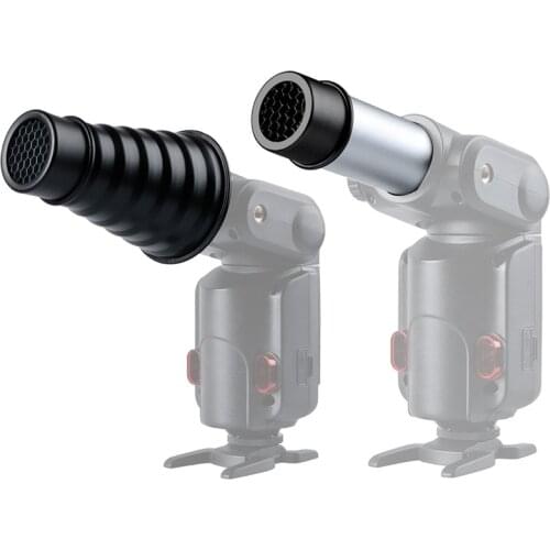 Godox AD-S9 Photography Accessories Aluminum alloy Snoot with Honeycomb Grid for WITSTRO Speedlite Flash AD180 AD360 AD200