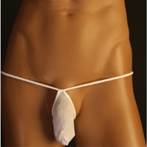 Men G-String Underwear T-Back Briefs Sexy Micro Thong Bulge Pouch Low-Rise Solid Color Thong Underpants Male Clothes